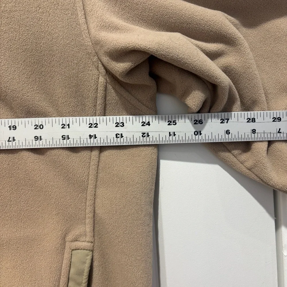 Nike ACG Vintage Thermal Layer 2 Fleece Jacket Tan Full Zip Men Large Therma-FIT